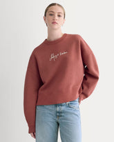 Everlane x The Laufey Foundation Cropped Sweatshirt | Dusty Red