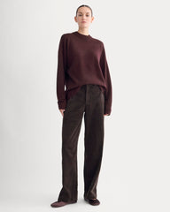 Cashmere Boyfriend Sweater | Wine