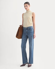 Cashmere Funnel-Neck Tank | Heather Light Camel