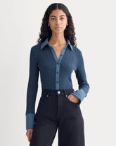 Cozy Rib Button-Up | Mood Indigo