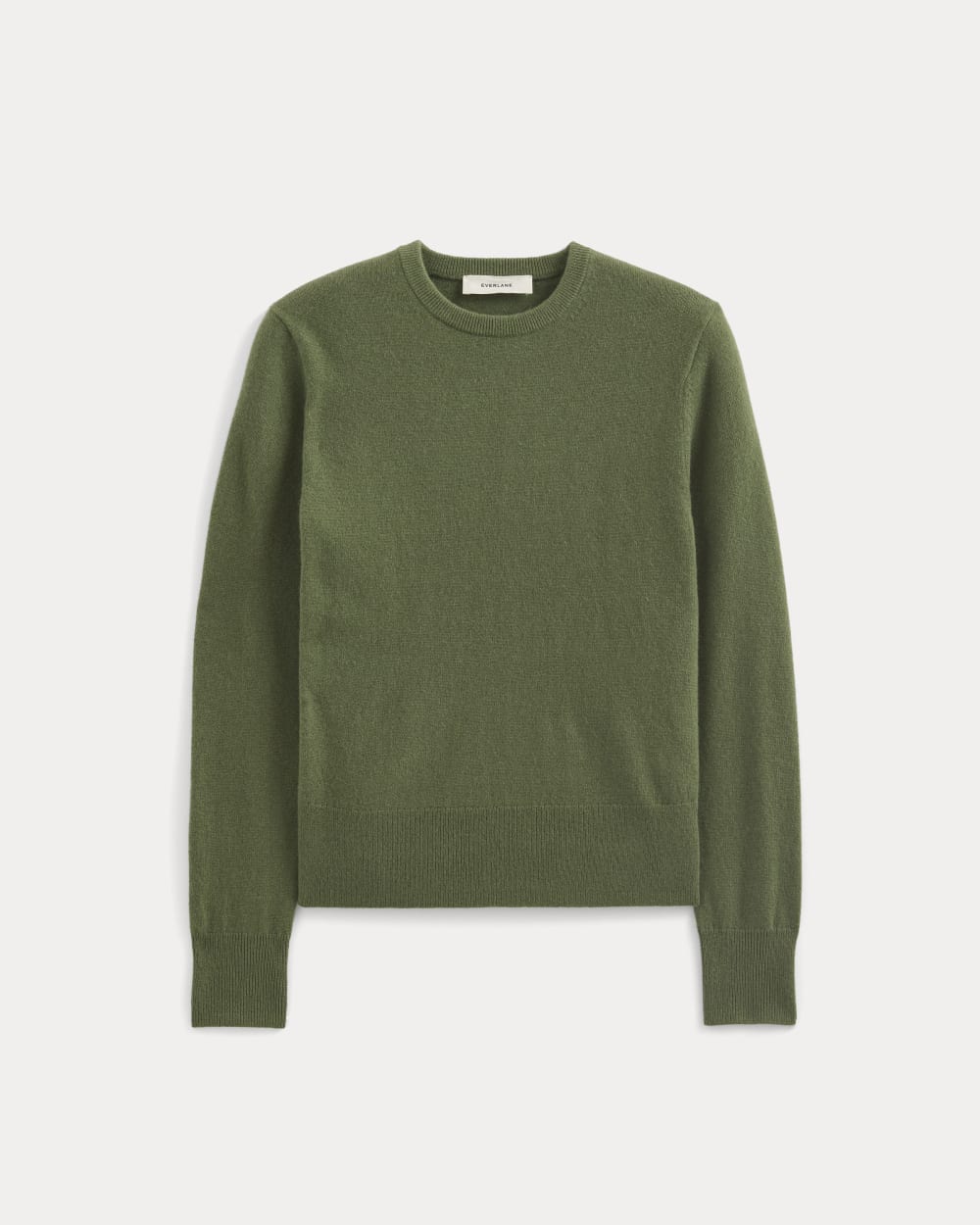 Cashmere Slim Crew Sweater | Forest Green