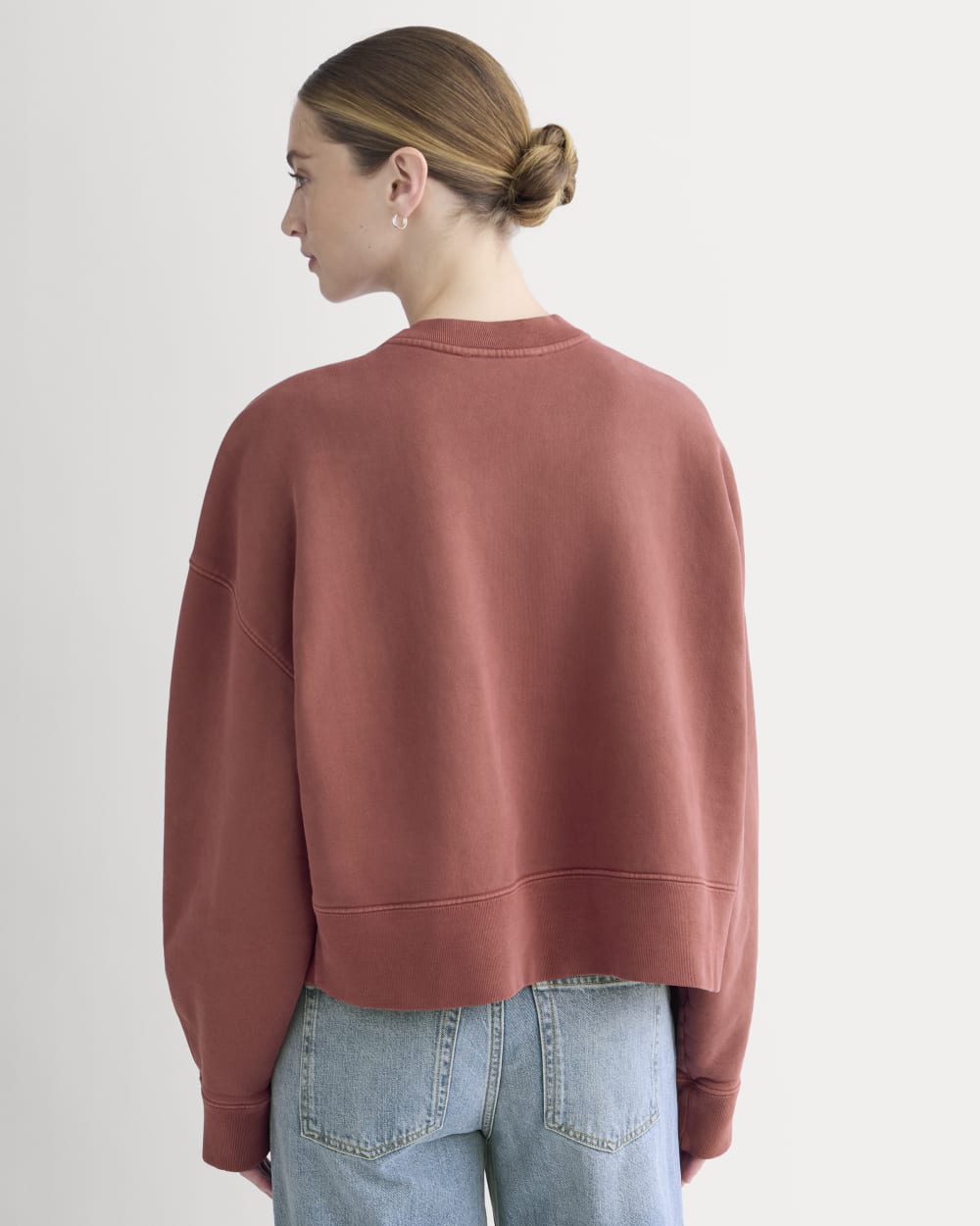 Everlane x The Laufey Foundation Cropped Sweatshirt | Dusty Red