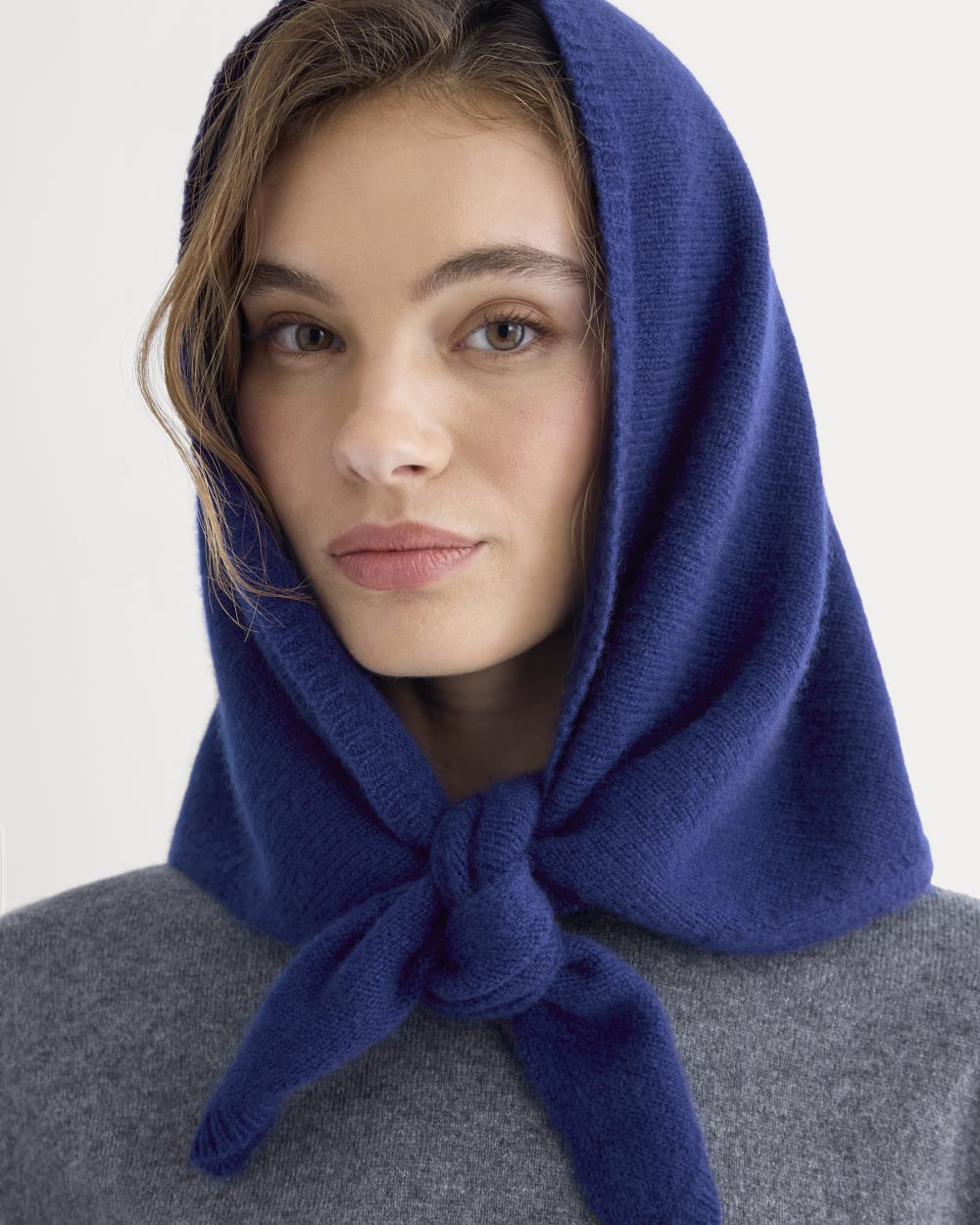 Cashmere Lovergirl Large Kerchief | Cobalt