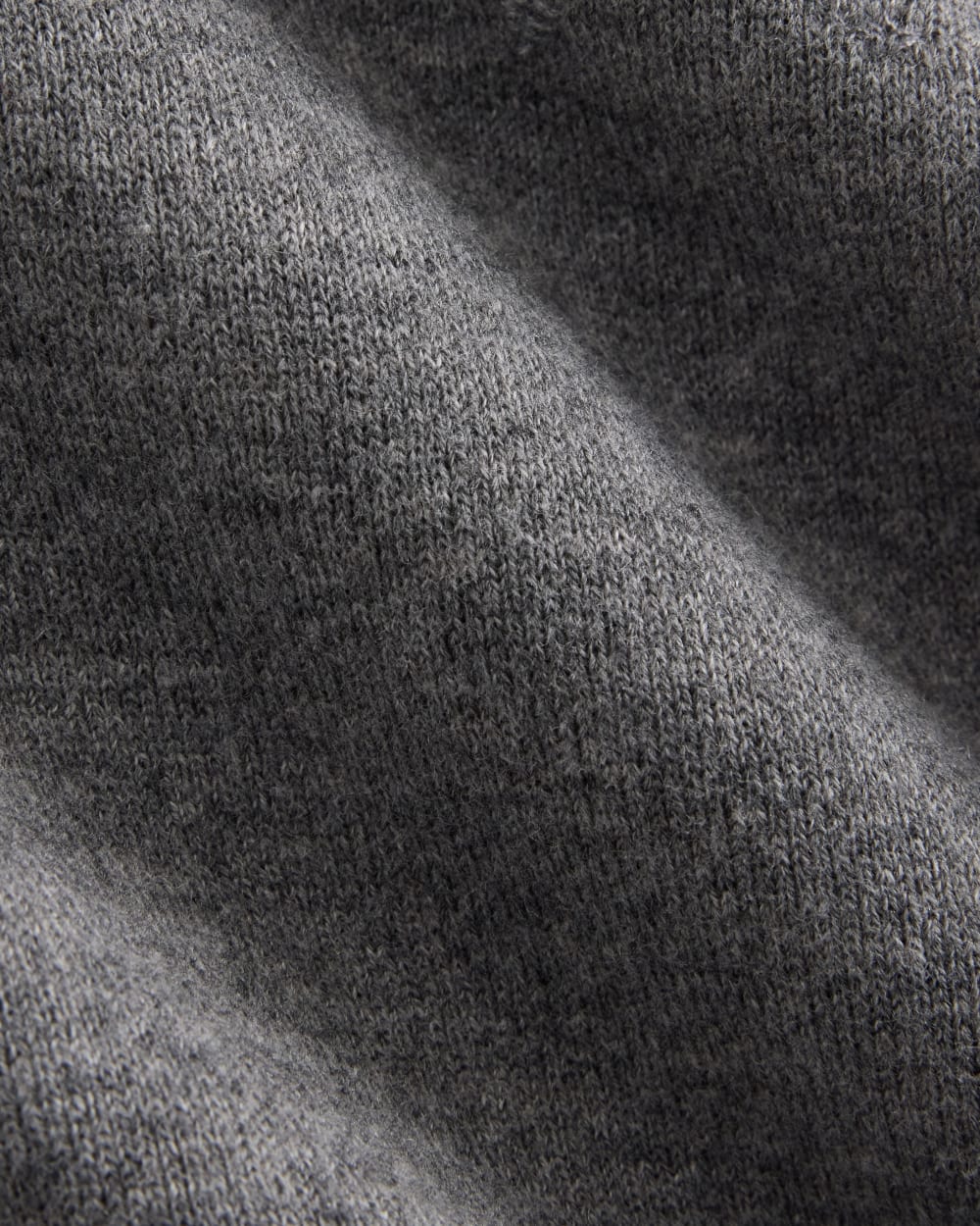 Double Knit Crew in Cotton Merino | Mid Grey/Graphite