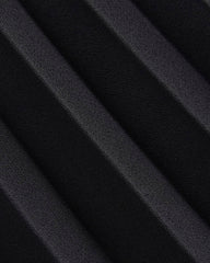 Drapey Crepe Mini Dress | Black