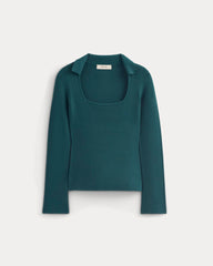 Knit Scoop-Neck Top | Reflecting Pond