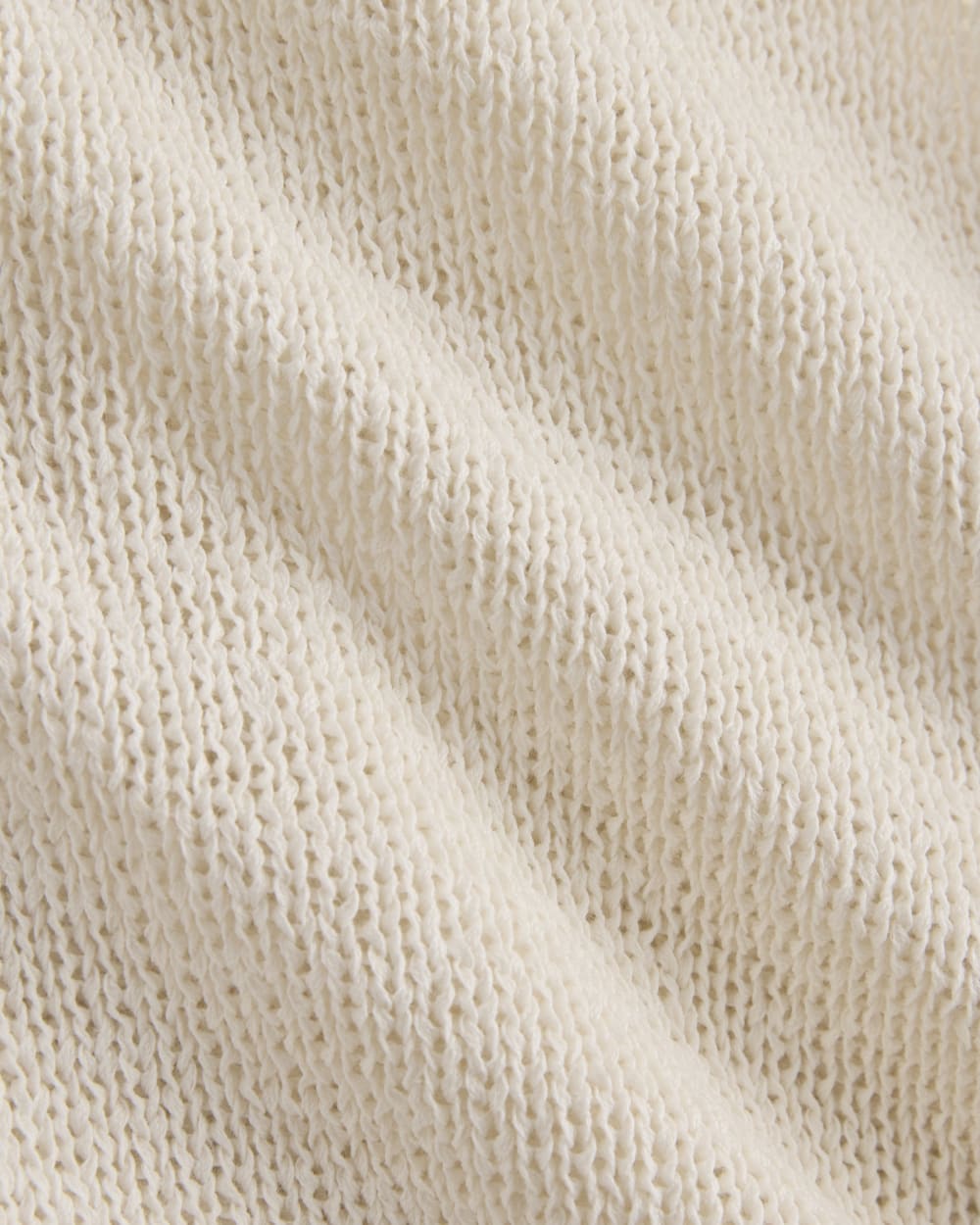 Button-Front Tank in Tape Yarn | Bone