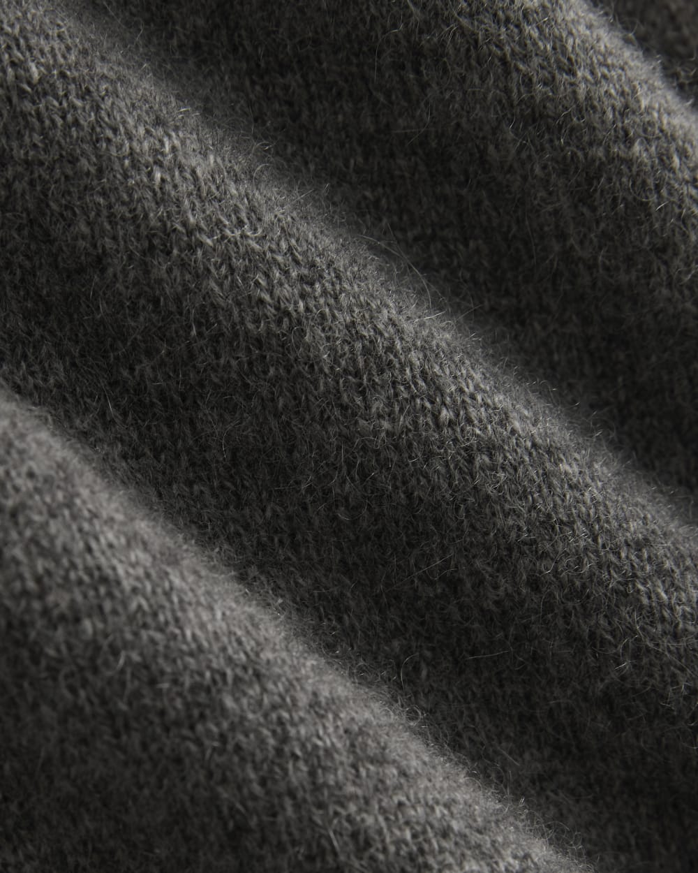 Cashmere Cropped Cardigan | Heather Charcoal