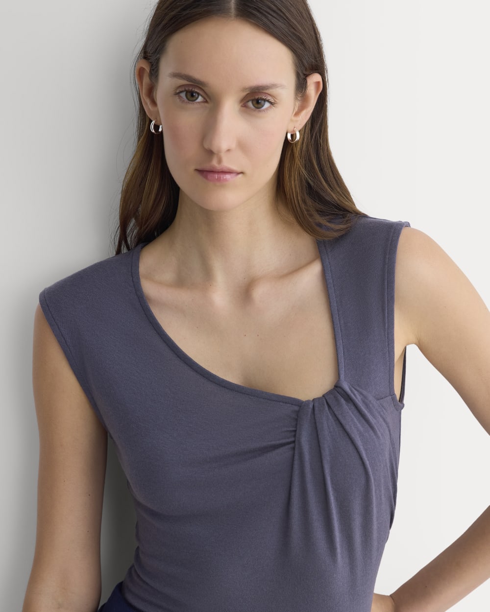 Asymmetrical Top in Butterluxe | Graystone