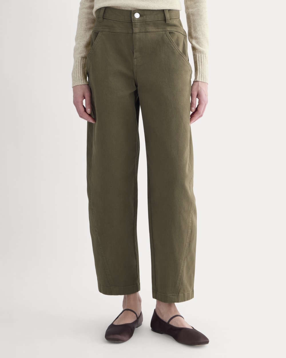 Double-Stitch Barrel Pant | Beech