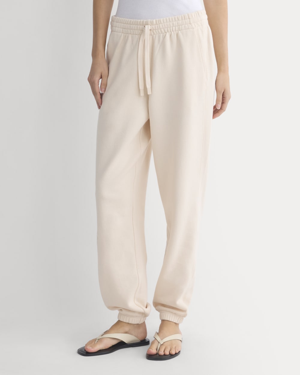 Lightweight Terry Jogger | Parchment