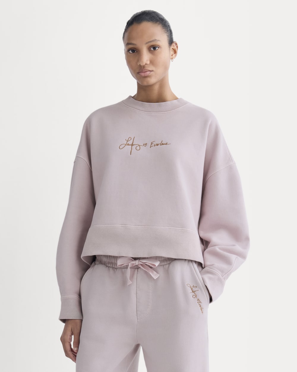 Everlane x The Laufey Foundation Cropped Sweatshirt | Burnished Lilac