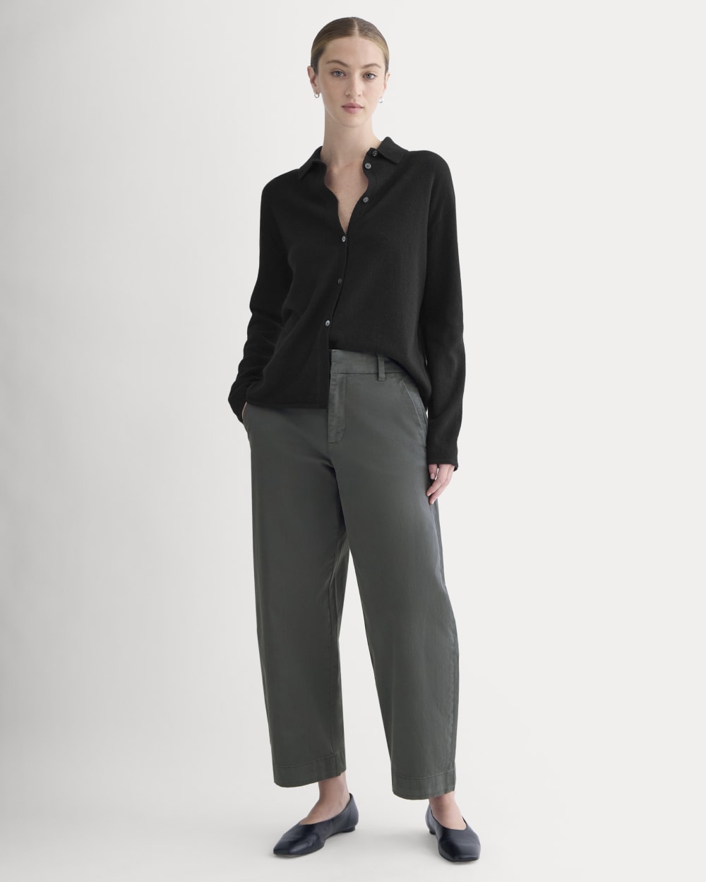 Cotton Twill Chino | Slate Grey