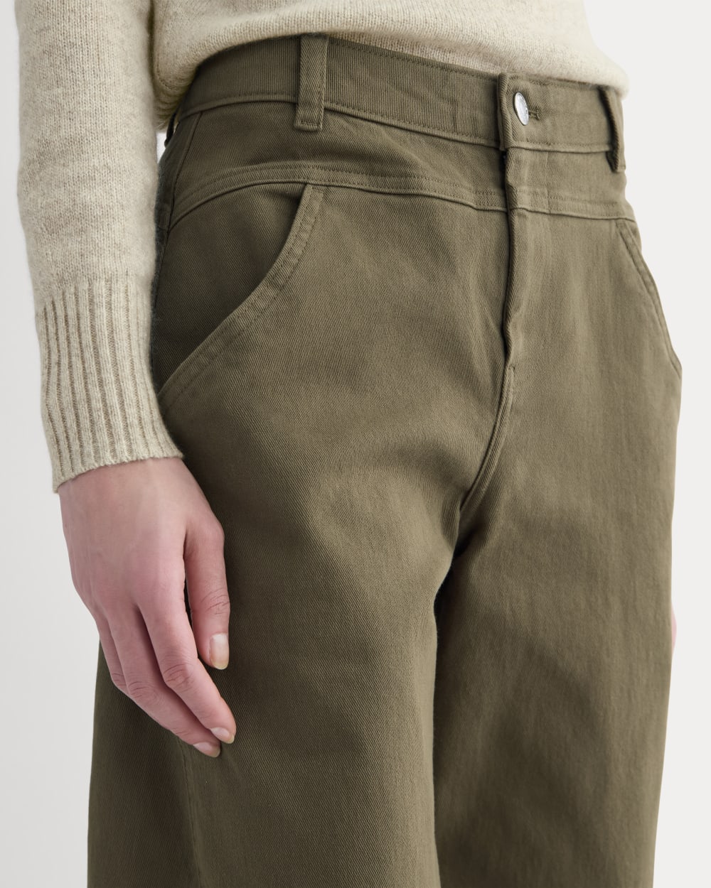 Double-Stitch Barrel Pant | Beech