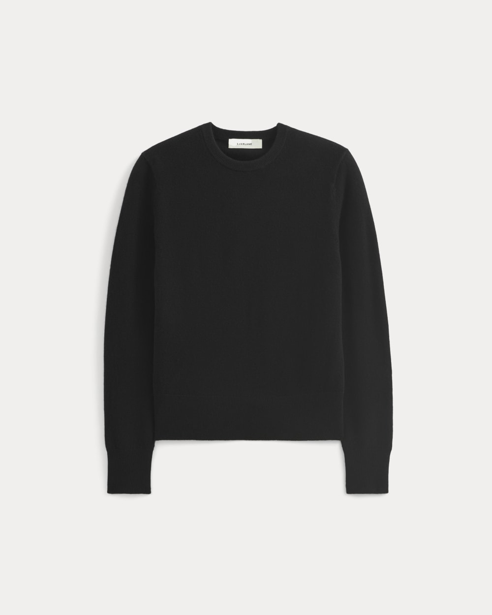 Cashmere Slim Crew Sweater | Black