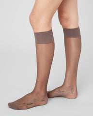 2-Pack Elin Premium Knee-Highs | Dark Brown