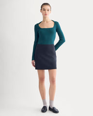 Knit Scoop-Neck Top | Reflecting Pond