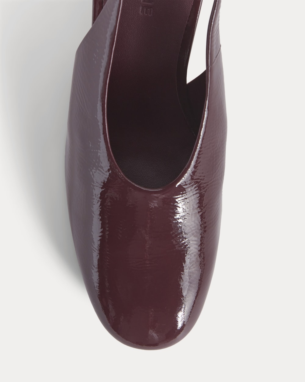 Curved Slingback Heel | Burgundy