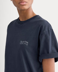 Everlane x Peace & Quiet Graphic Logo Tee |  Navy
