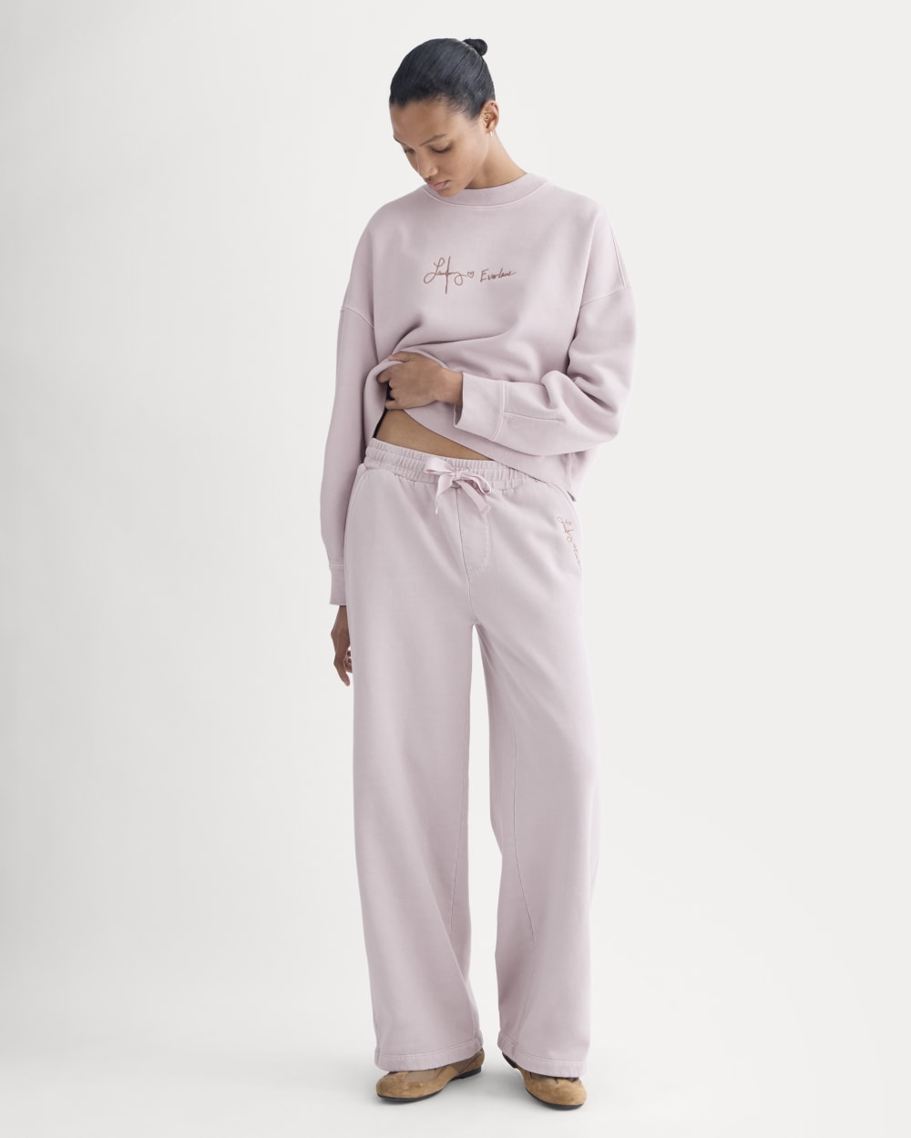 Everlane x The Laufey Foundation Wide-Leg Sweatpant | Burnished Lilac