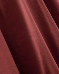 Cinched Dress in Stretch Linen | Henna Red