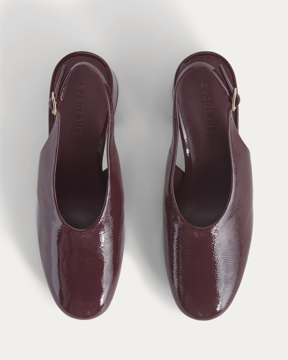 Curved Slingback Heel | Burgundy