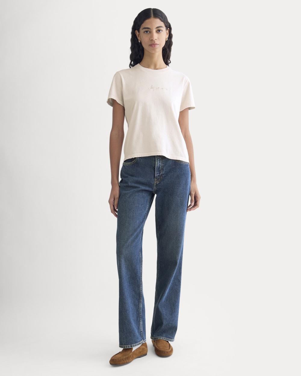Everlane x The Laufey Foundation Box-Cut Tee | Pale Peony