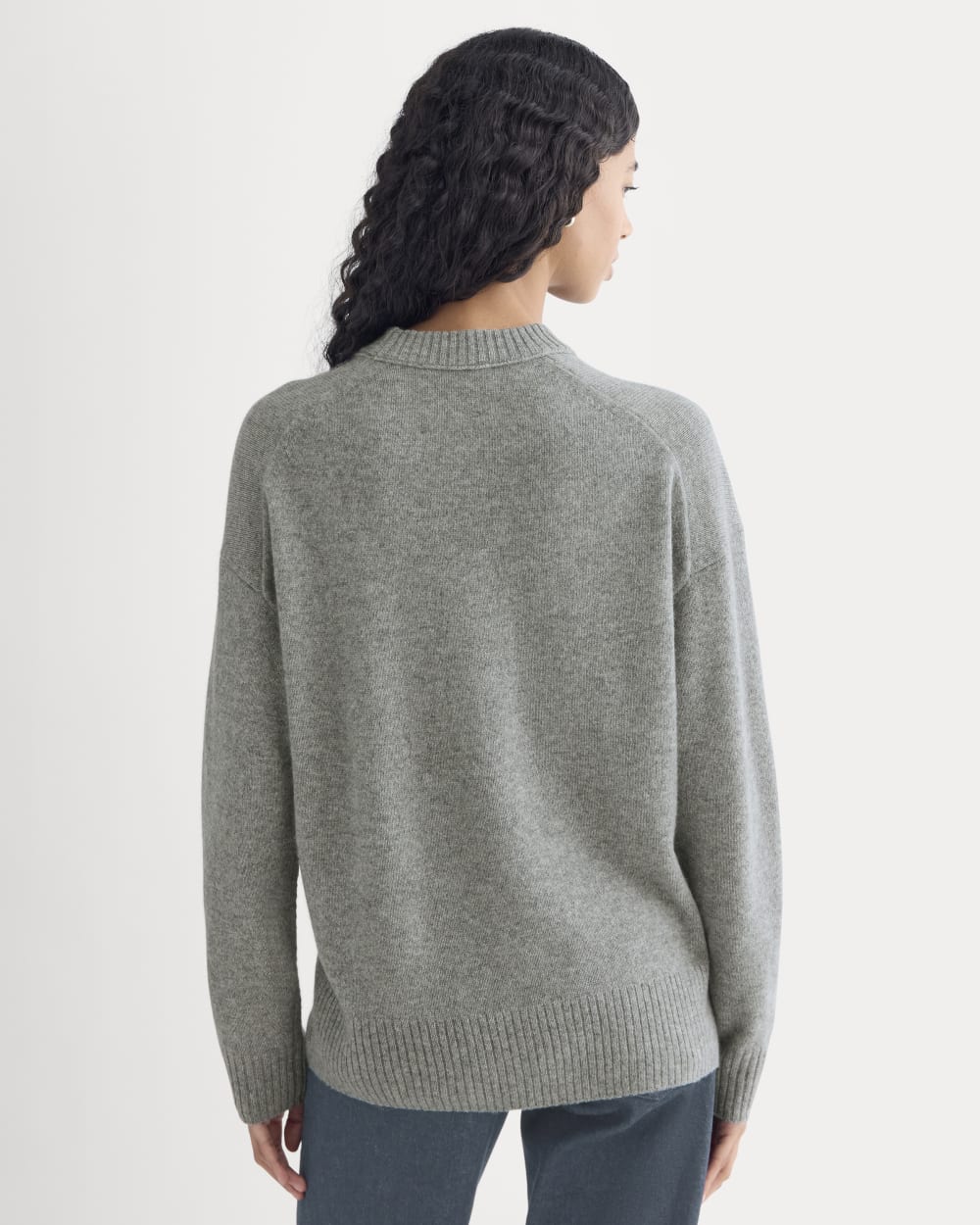 Cashmere Boyfriend Sweater | Husky Gray