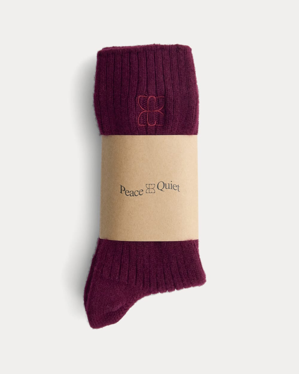 Everlane x Peace & Quiet Cashmere Socks | Wine