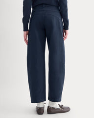 Double-Stitch Barrel Pant | Navy